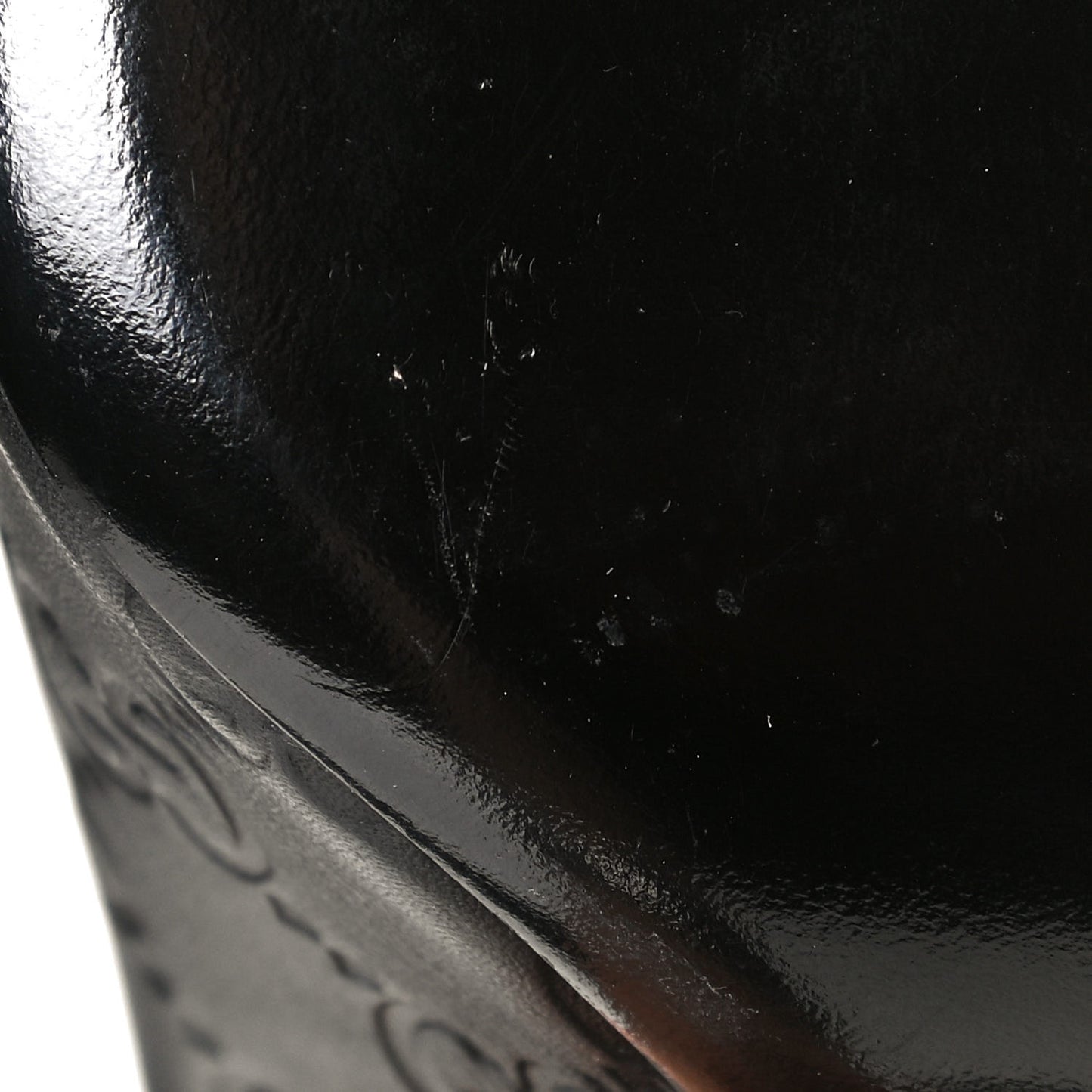 Guccissima GG Peep Toe Heels 36 Black