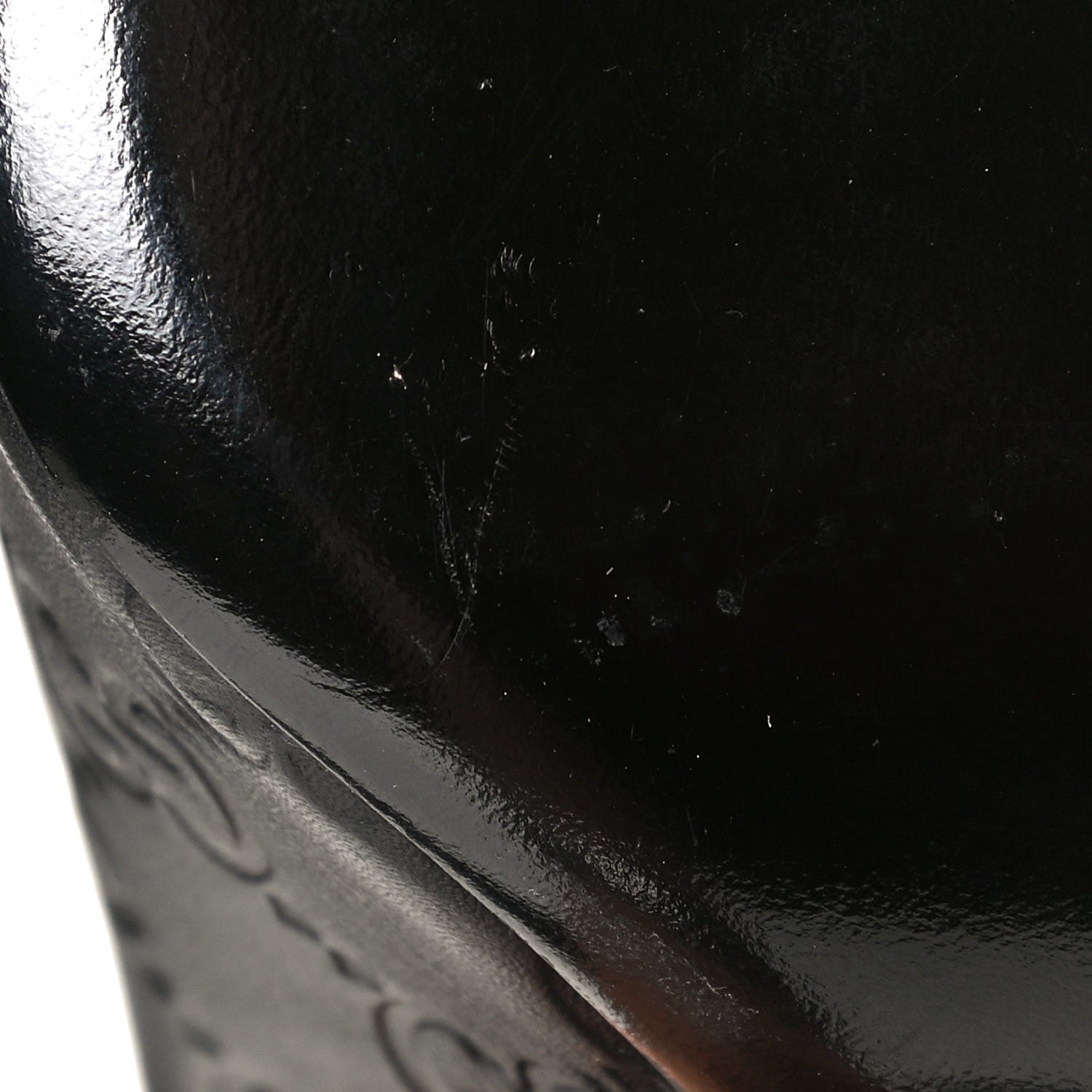 Gucci Guccissima GG Peep Toe Heels 36 Black 7 of 7
