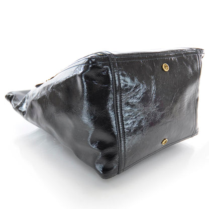 Saint Laurent Patent Large Downtown Tote Black 4 of 7