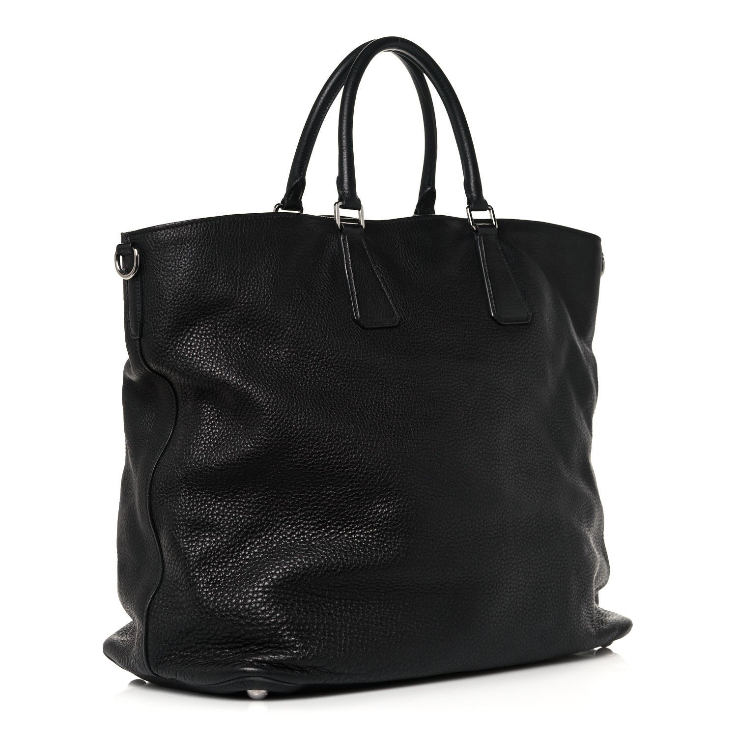 Prada Vitello Daino Tote Black 3 of 16