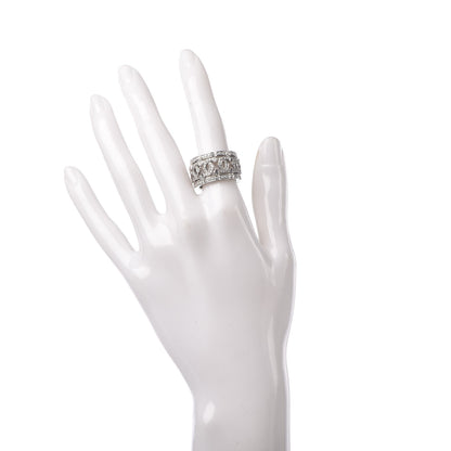 Cartier 18K White Gold Diamond Entrelaces Ring 53 6.25 2 of 6