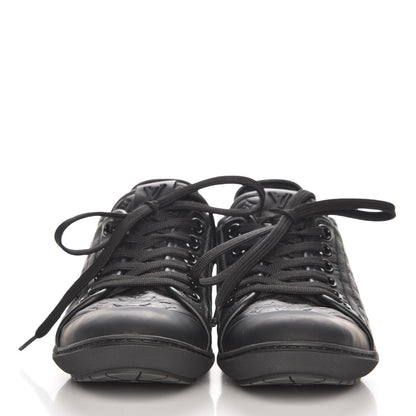 Louis Vuitton Calfskin Embossed Monogram Toucan Sneakers 38 Black 2 of 6
