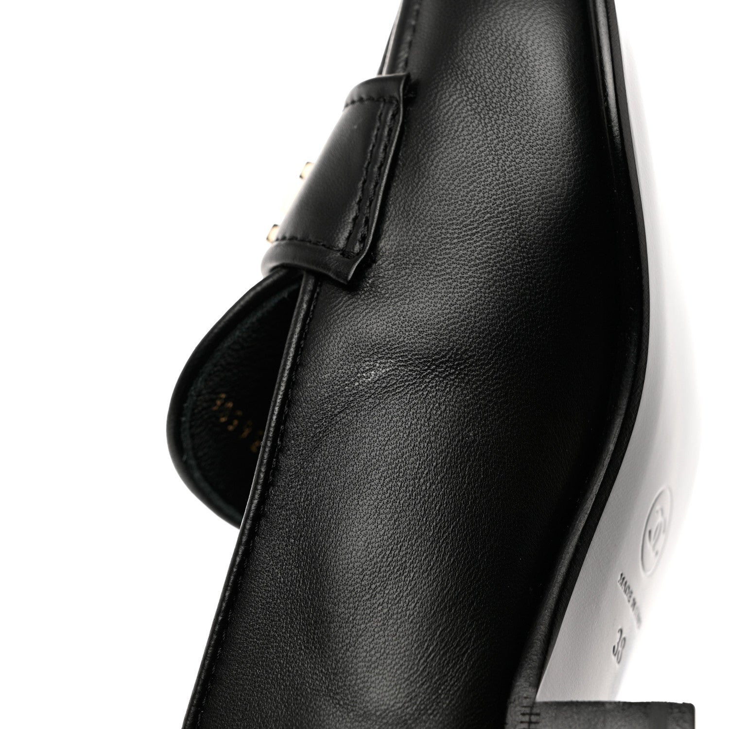 Chanel Lambskin Quilted Boy Loafers 38 Black 11 of 12
