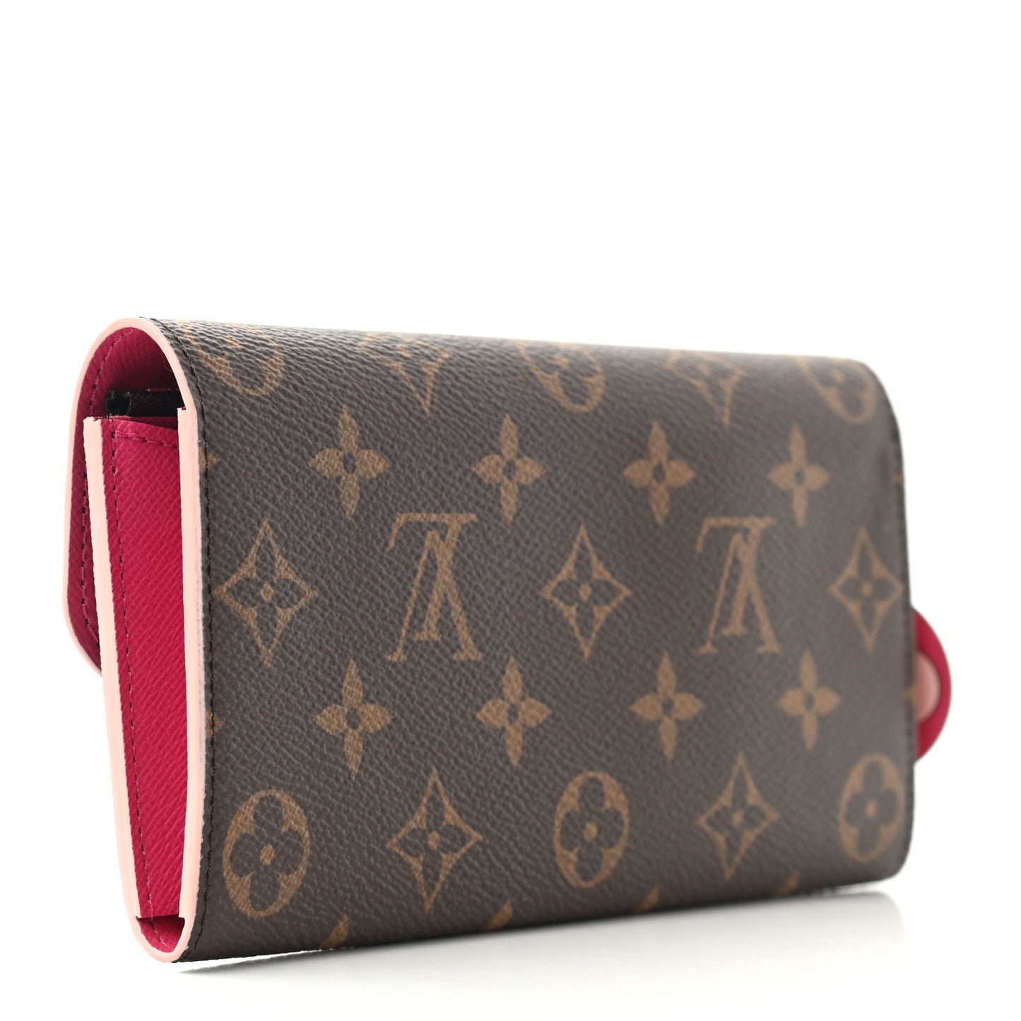 Monogram Bloom Flower Emilie Wallet Fuchsia