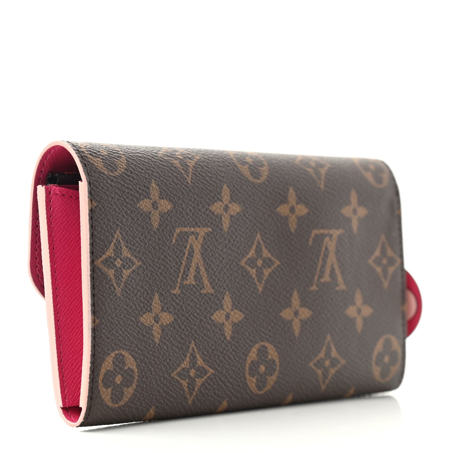 Louis Vuitton Monogram Bloom Flower Emilie Wallet Fuchsia 3 of 7
