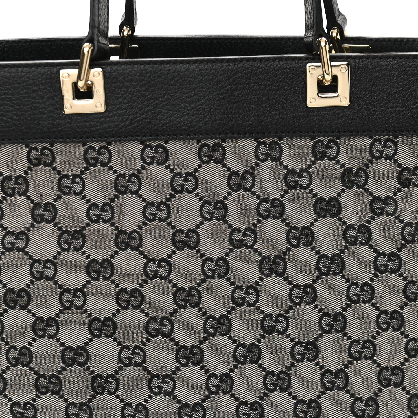 Monogram Large Bucket Tote Black