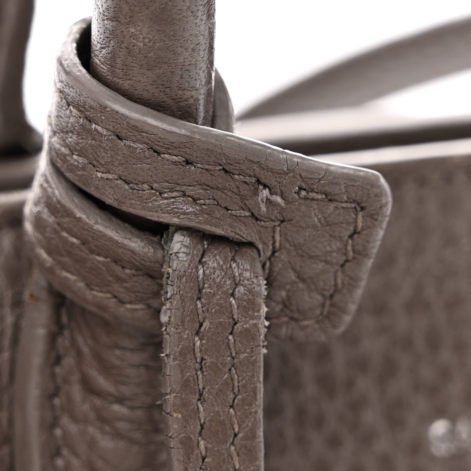 Saint Laurent Grained Calfskin Nano Sac De Jour Fog 15 of 21