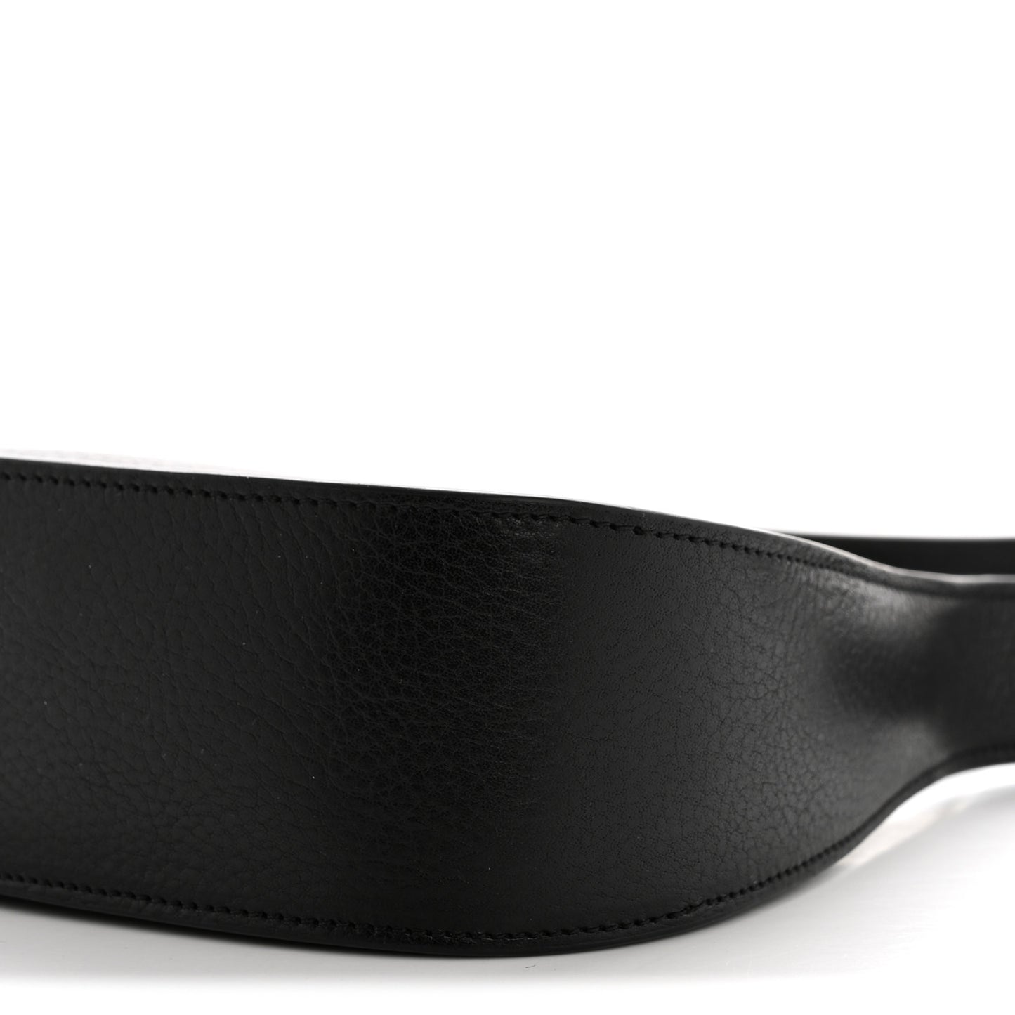Smooth Calfskin Half Moon Shoulder Bag Black