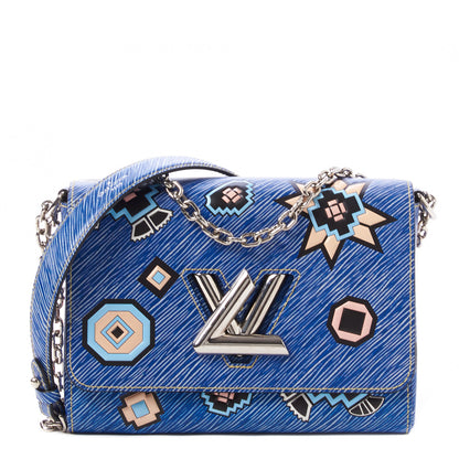 Louis Vuitton Epi Azteque Twist Shoulder Bag MM Denim Light 1 of 8