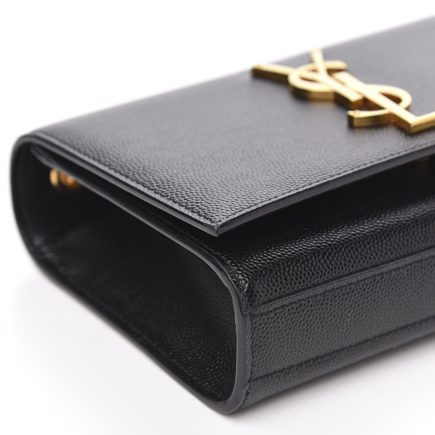 Saint Laurent Grain De Poudre Small Monogram Kate Satchel Black 7 of 9