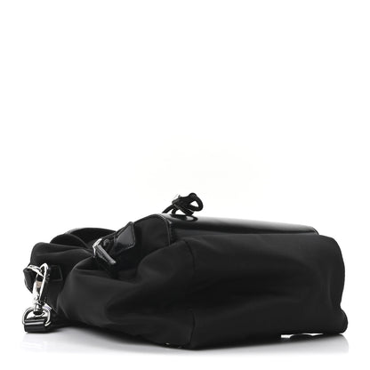 Prada Nylon Brushed Calfskin Mini Sling Backpack  Black 4 of 10