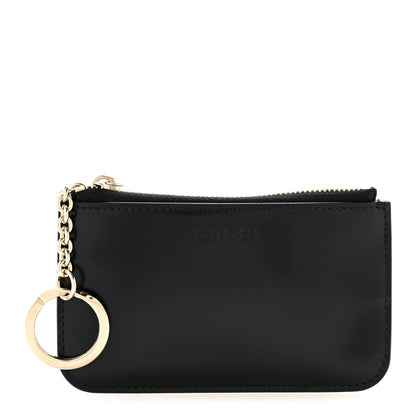 Gucci Patent Calfskin Bamboo Key Pouch Black 1 of 8