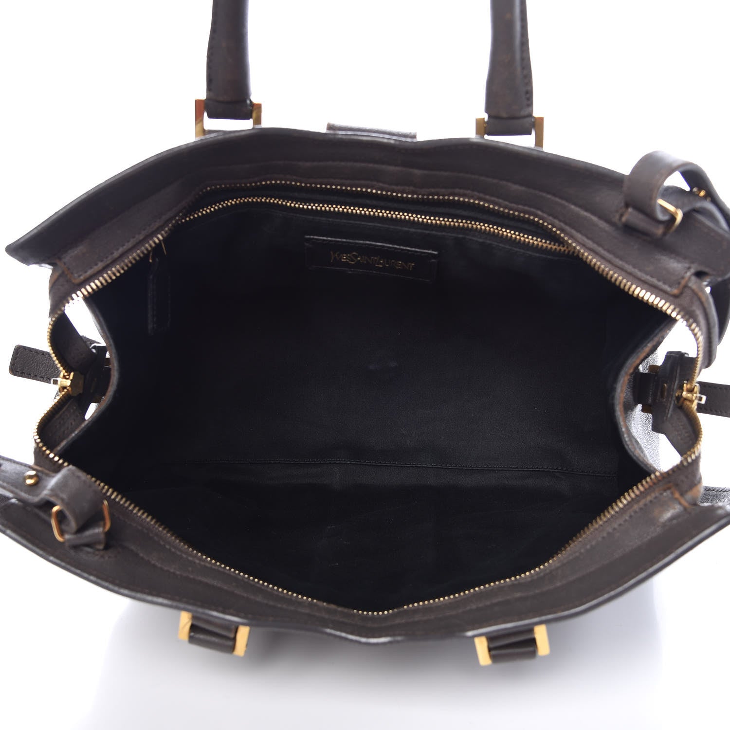 Saint Laurent Sheepskin Small Cabas ChYc Grey 5 of 24