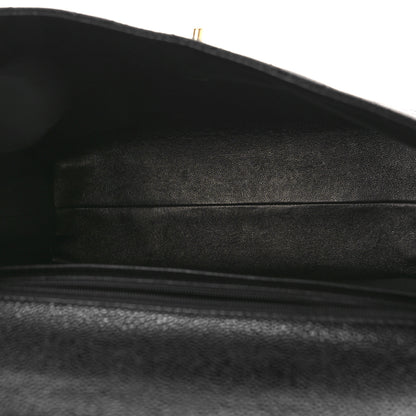Chanel Caviar Quilted Jumbo Kelly Flap Black 5 of 9