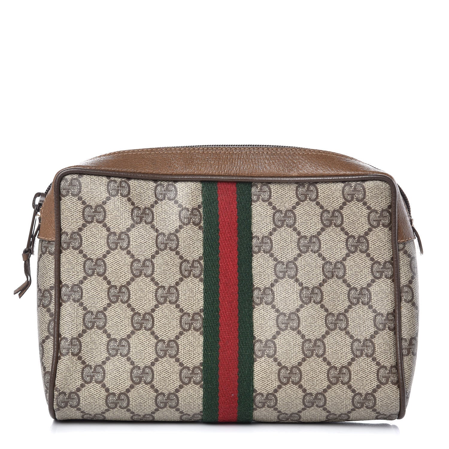 Gucci GG Plus Web Pouch Brown 1 of 11