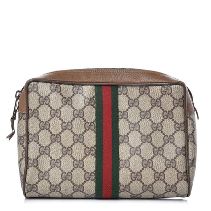Gucci GG Plus Web Pouch Brown 1 of 11