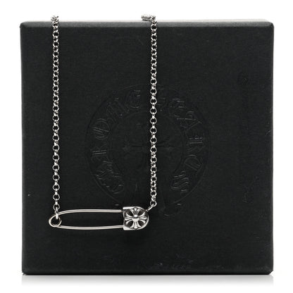 Chrome Hearts Sterling Silver Safety Pin Pendant Necklace 5 of 5