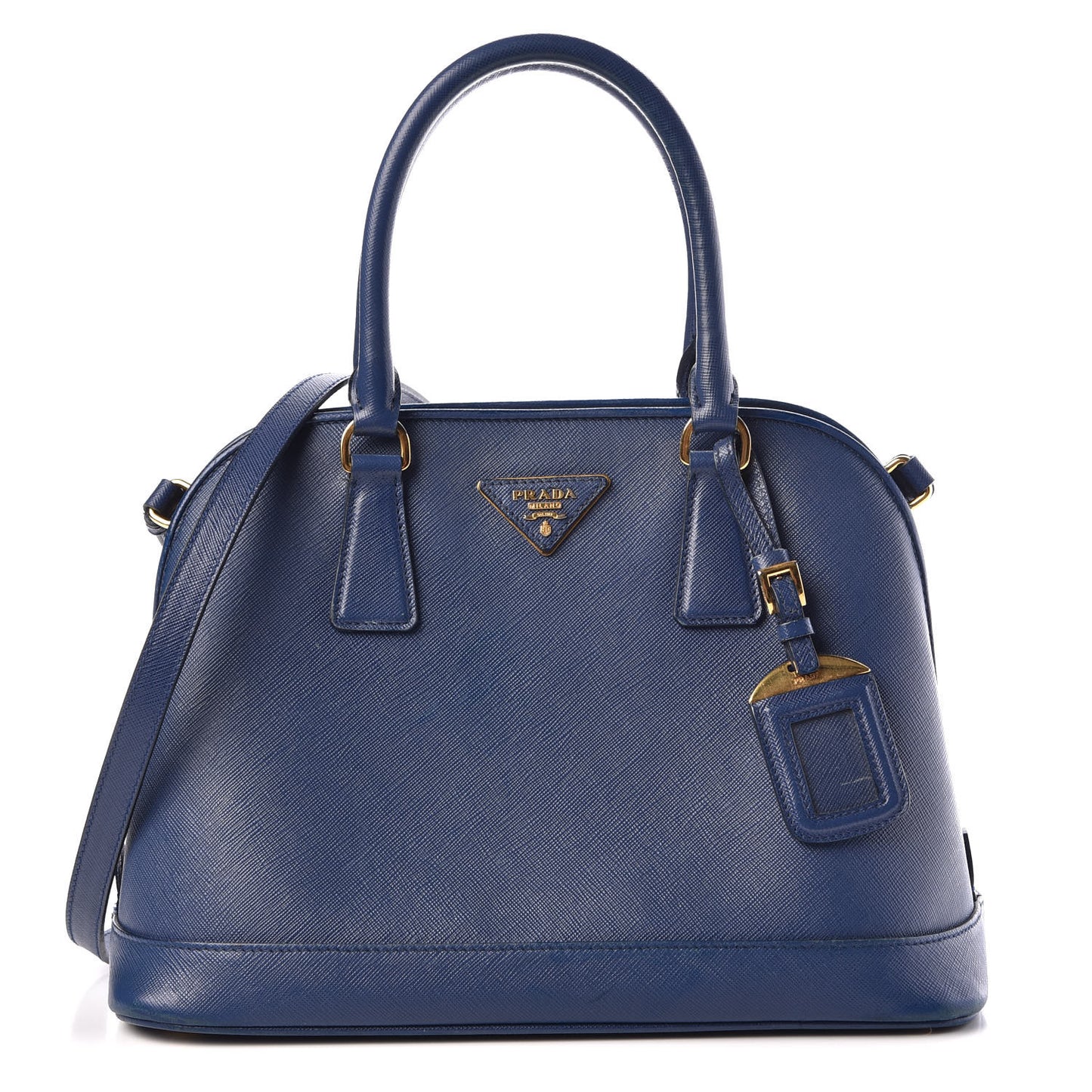 Saffiano Lux Medium Open Promenade Tote Bluette