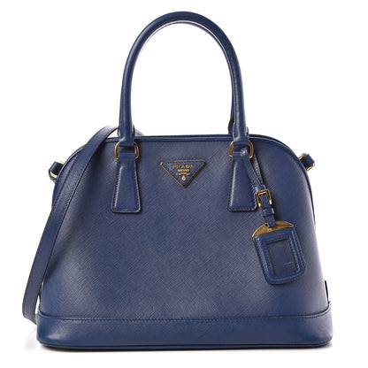 Prada Saffiano Lux Medium Open Promenade Tote Bluette 1 of 19