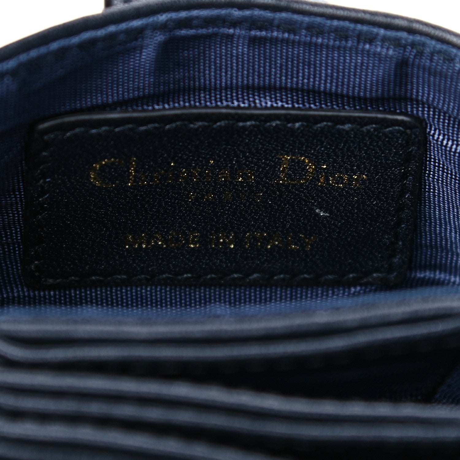 Christian Dior Oblique 30 Montaigne Gusseted 5 Card Holder Blue 6 of 12