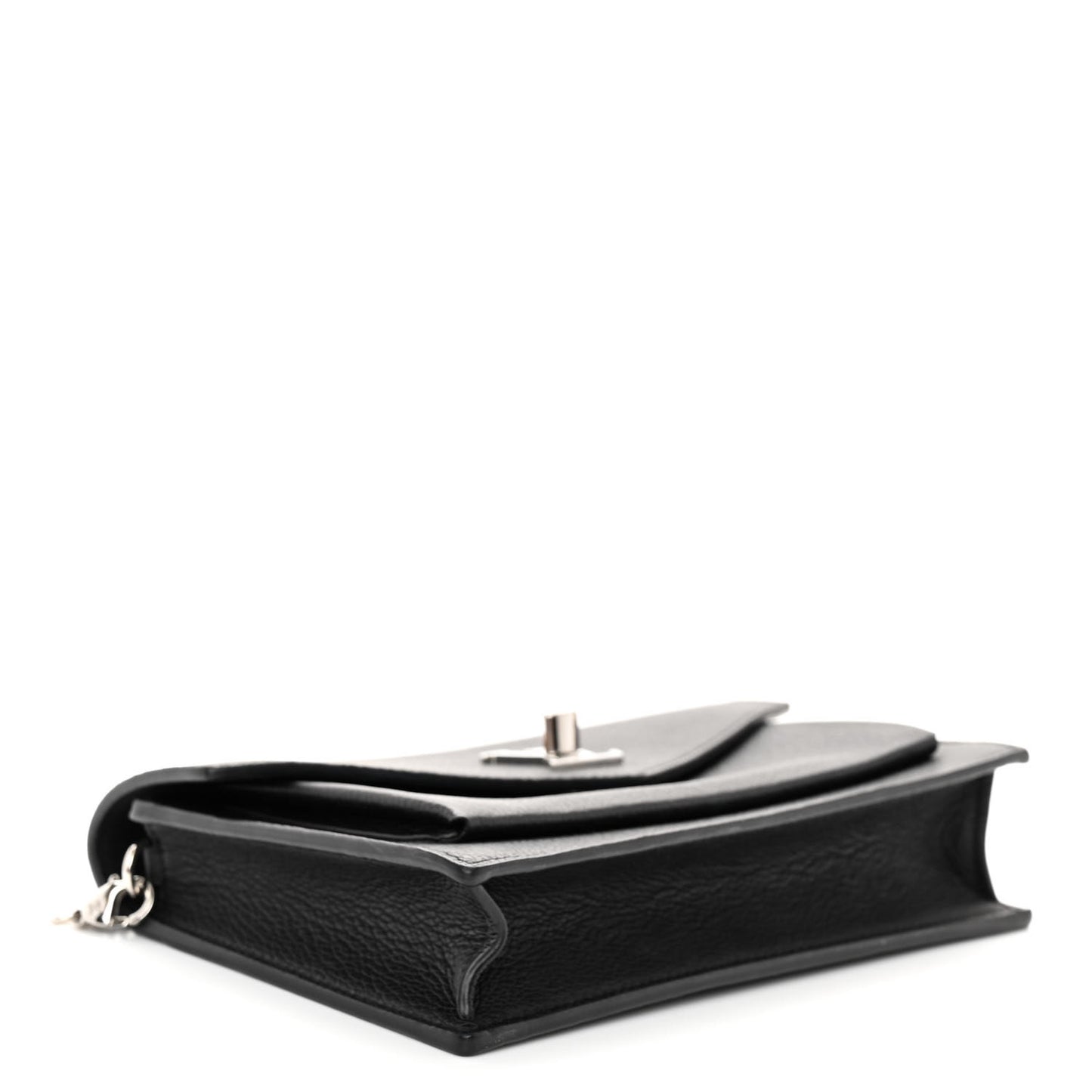 Soft Calfskin My Lockme Chain Pochette Black