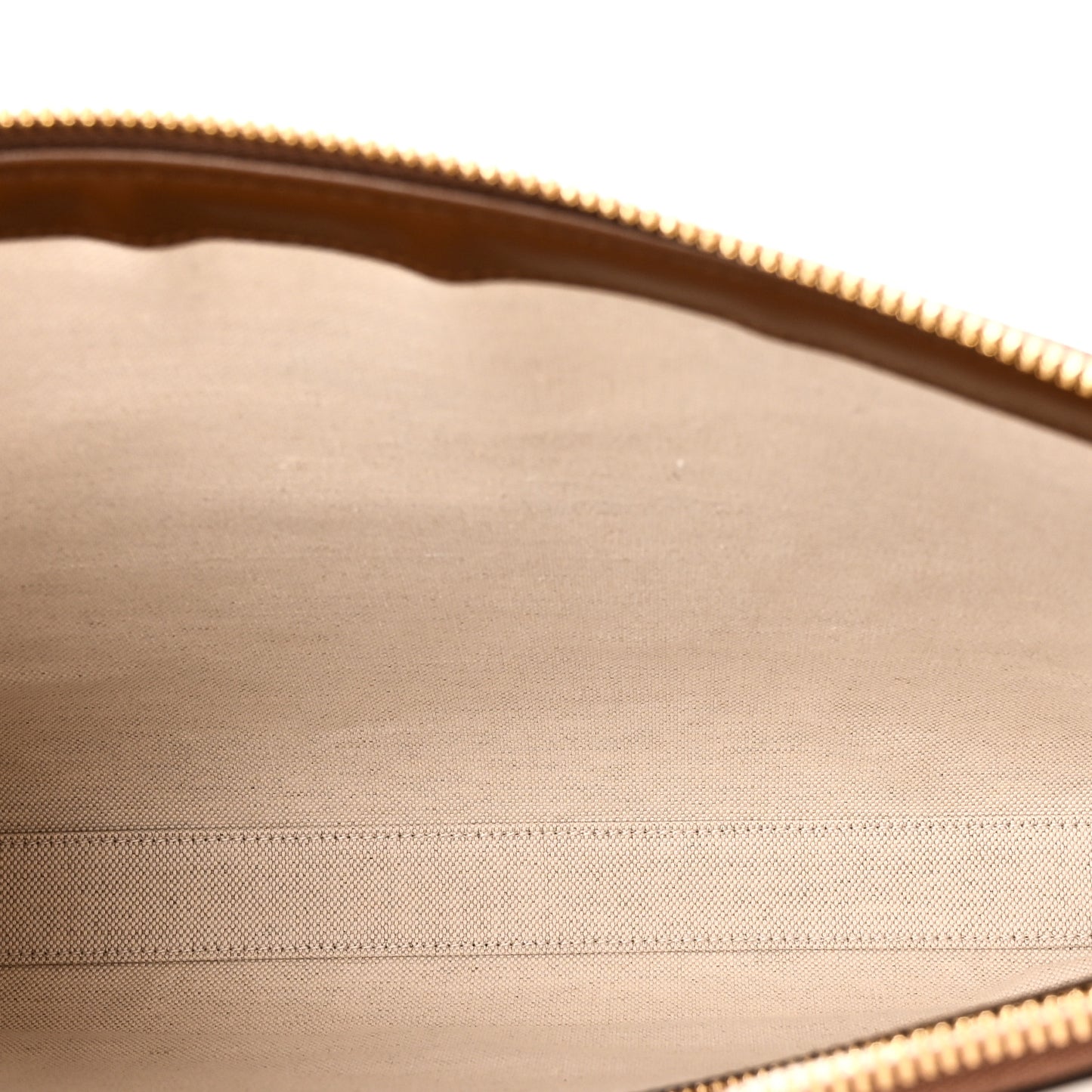 GG Supreme Monogram Azalea Calfskin Retro Interlocking G Wristlet Messenger Bag Beige Ebony Brown Sugar