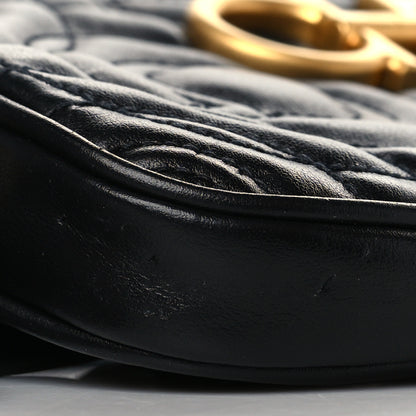 Salvatore Ferragamo Calfskin Quilted Gancini Belt Bag Black 8 of 9