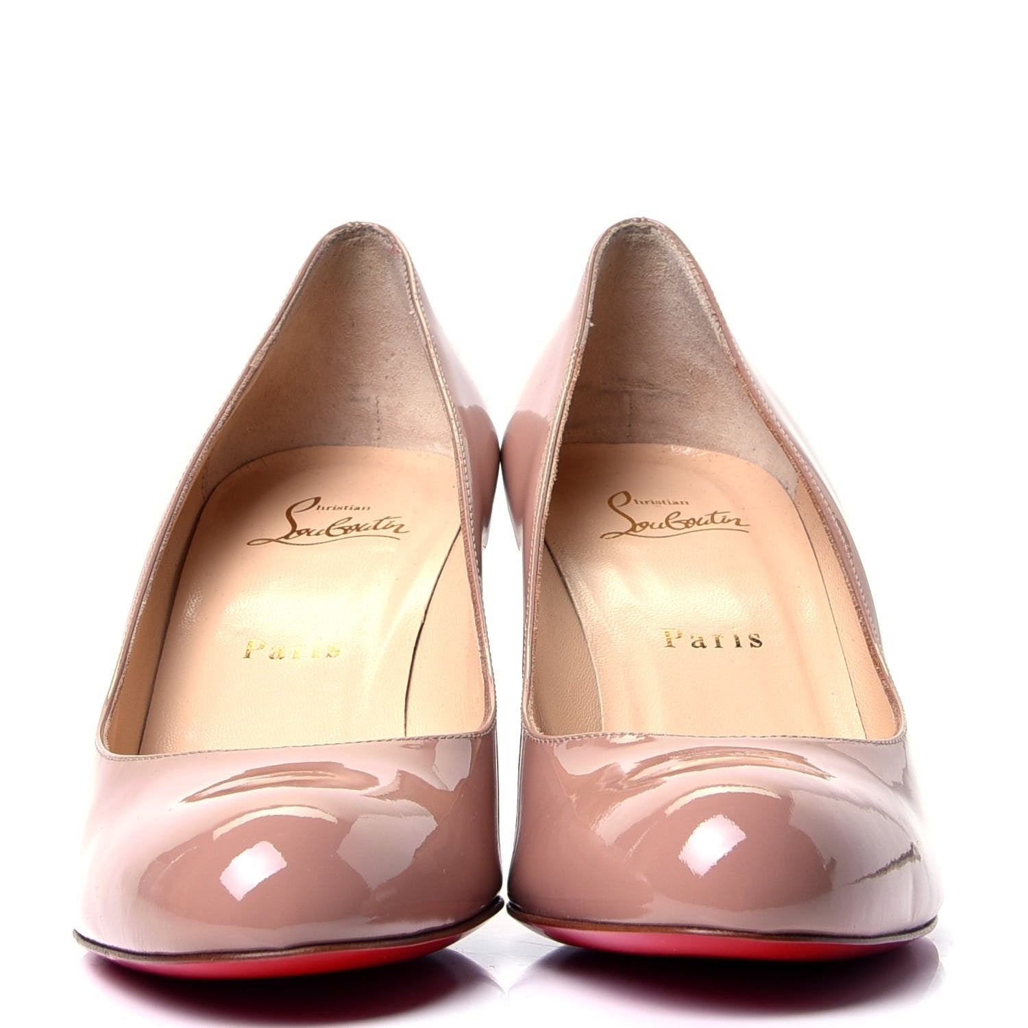 Christian Louboutin Patent Simple 70 Pumps 39.5 Nude 2 of 10