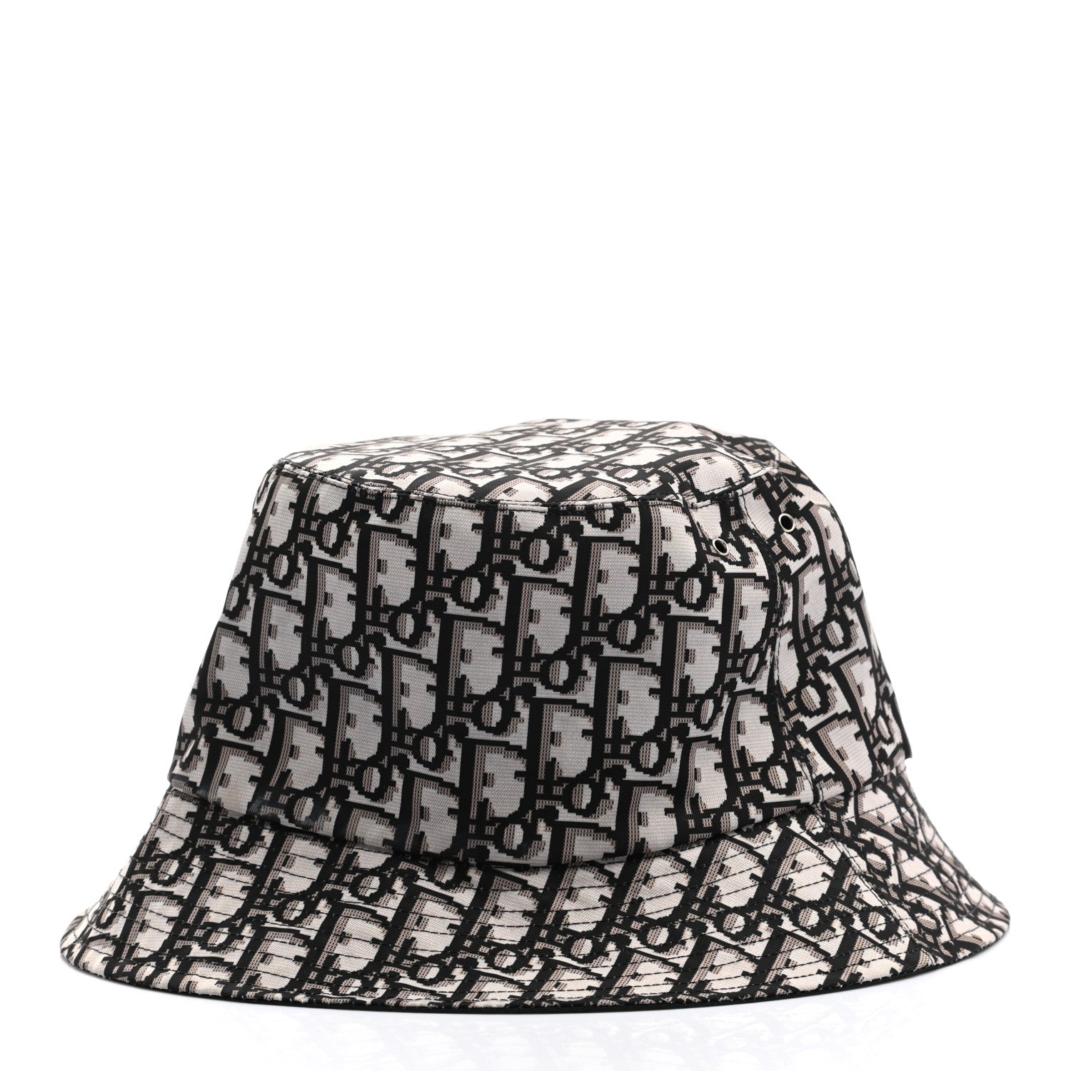Christian Dior Oblique Reversible Teddy-D Brim Bucket Hat 58 Black 1 of 16