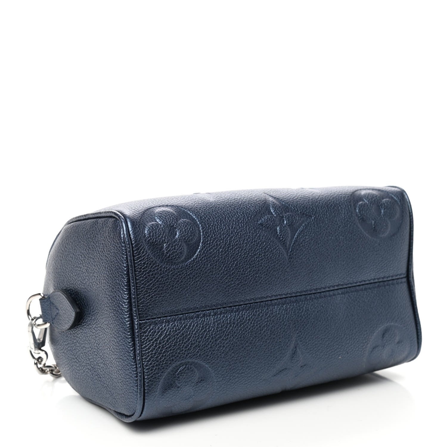Louis Vuitton Metallic Empreinte Monogram Giant Speedy Bandouliere 20 Navy Nacre 4 of 8