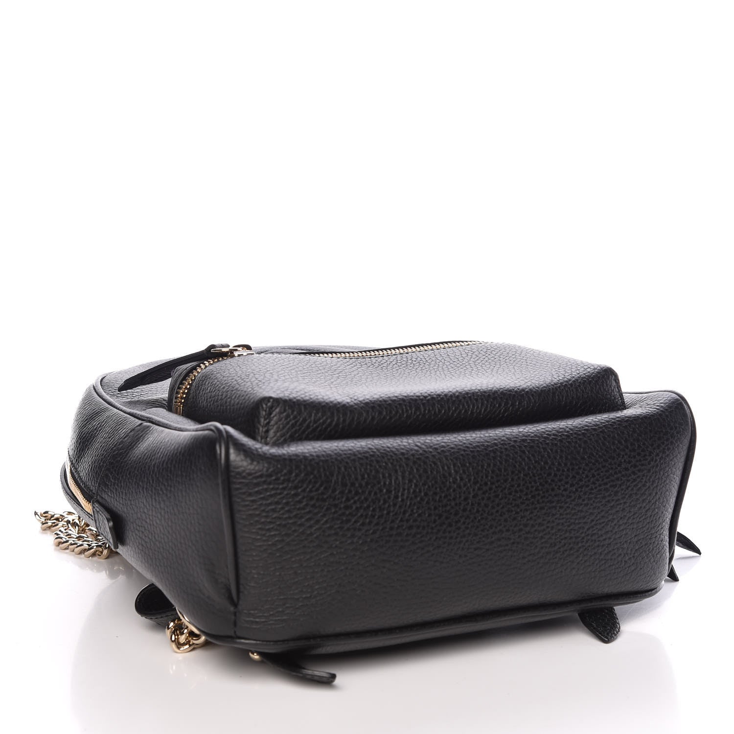 Gucci Pebbled Calfskin Soho Chain Backpack Black 4 of 9
