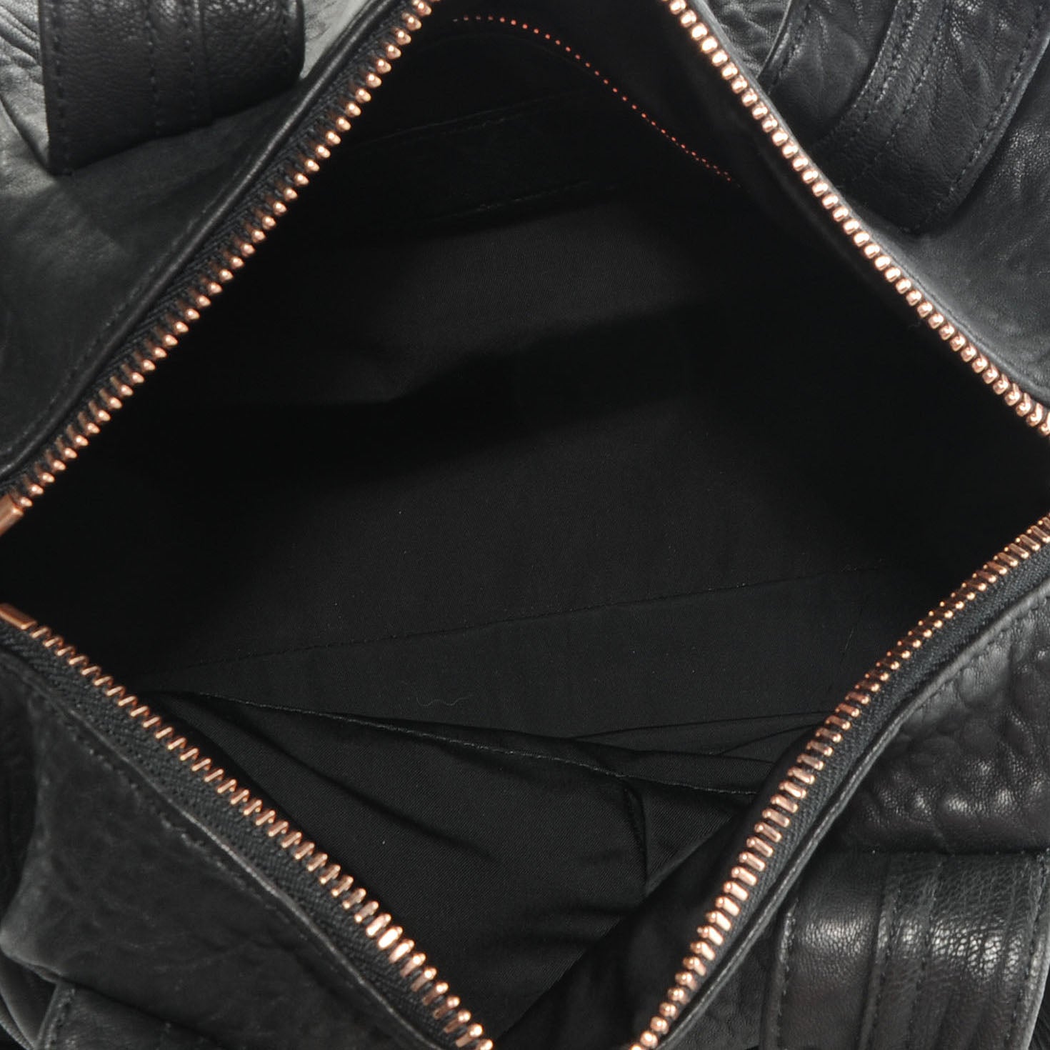 Alexander Wang Leather Rocco w Rose Gold Hardware Black 5 of 6