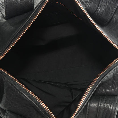 Alexander Wang Leather Rocco w Rose Gold Hardware Black 5 of 6