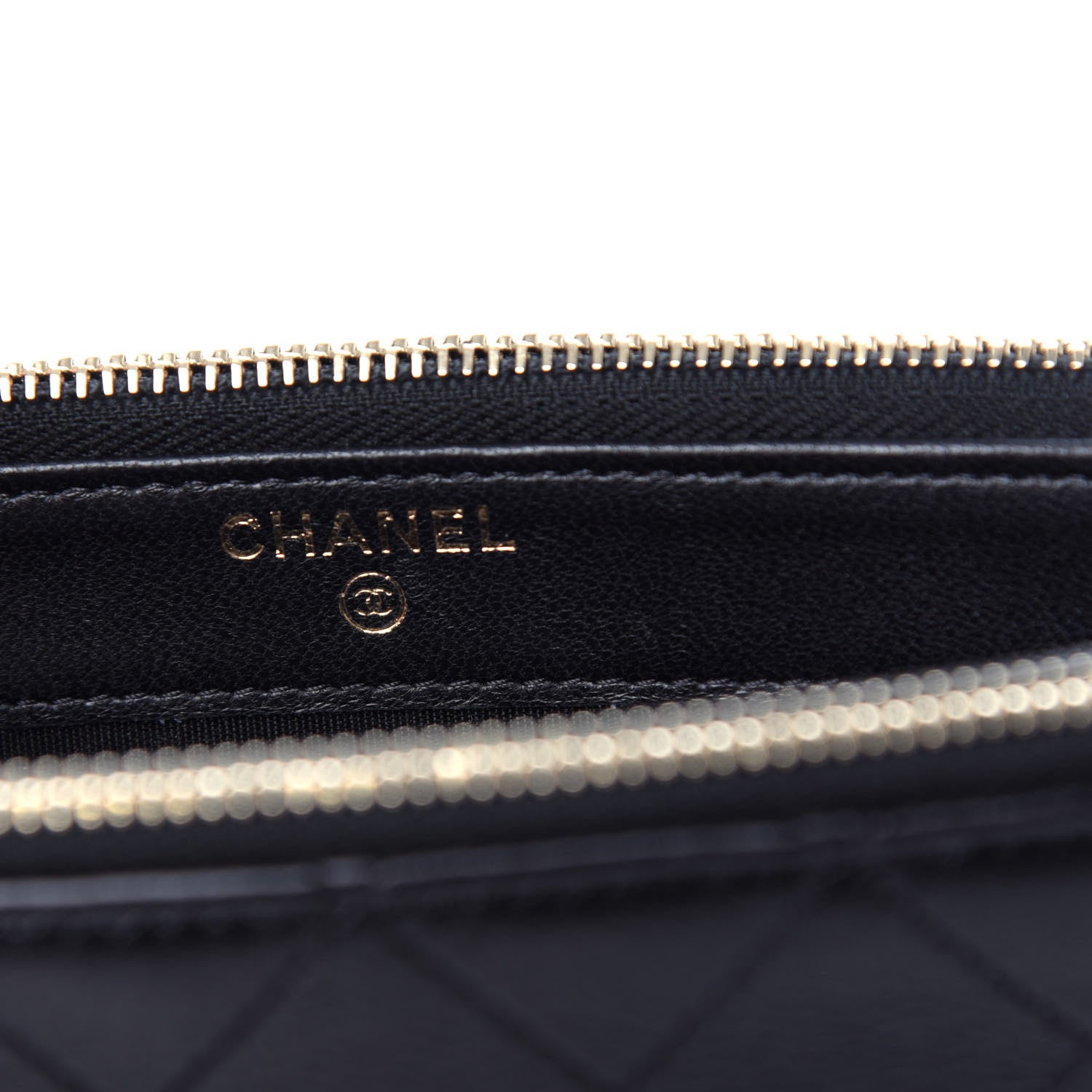 Chanel Goatskin Quilted CC Clutch With Chain Black 6 of 11