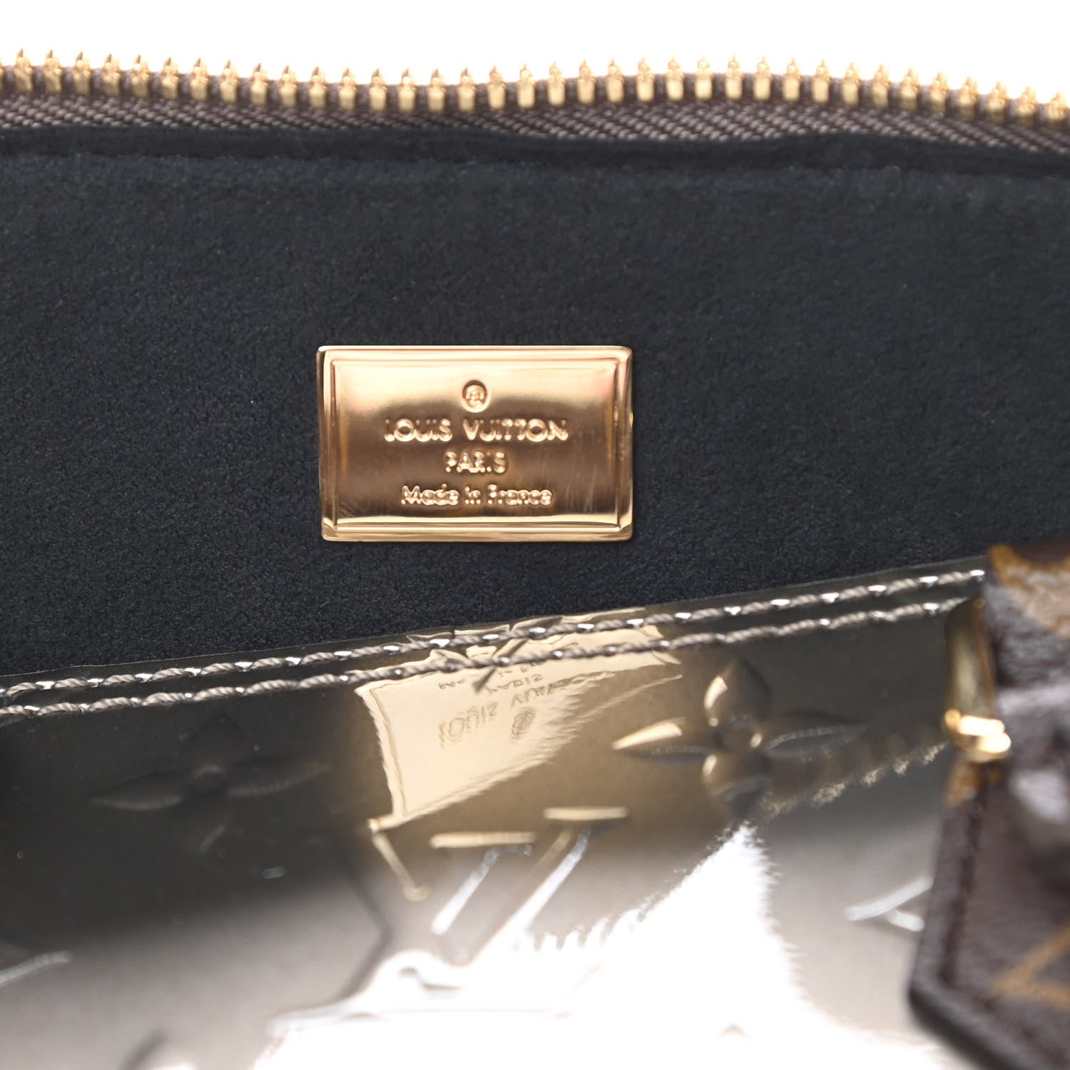 Louis Vuitton Vernis Epi Monogram Alma BB Champagne Metallise 6 of 10