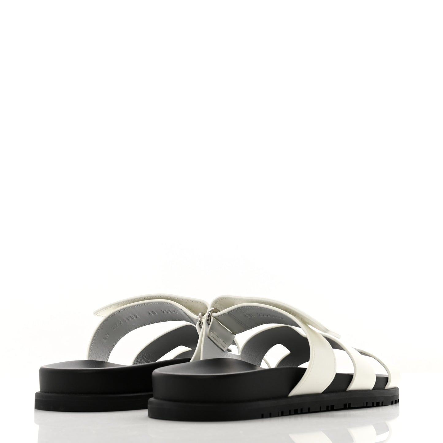 Calfskin Womens Chypre Sandals 40 White