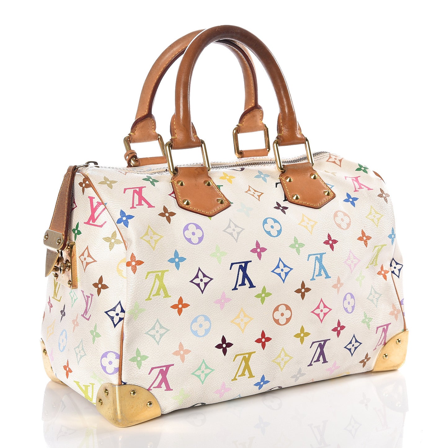 Monogram Multicolor Speedy 30 White