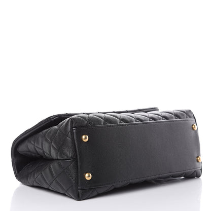 Chanel Caviar Quilted Small Coco Handle Flap Black 4 of 11