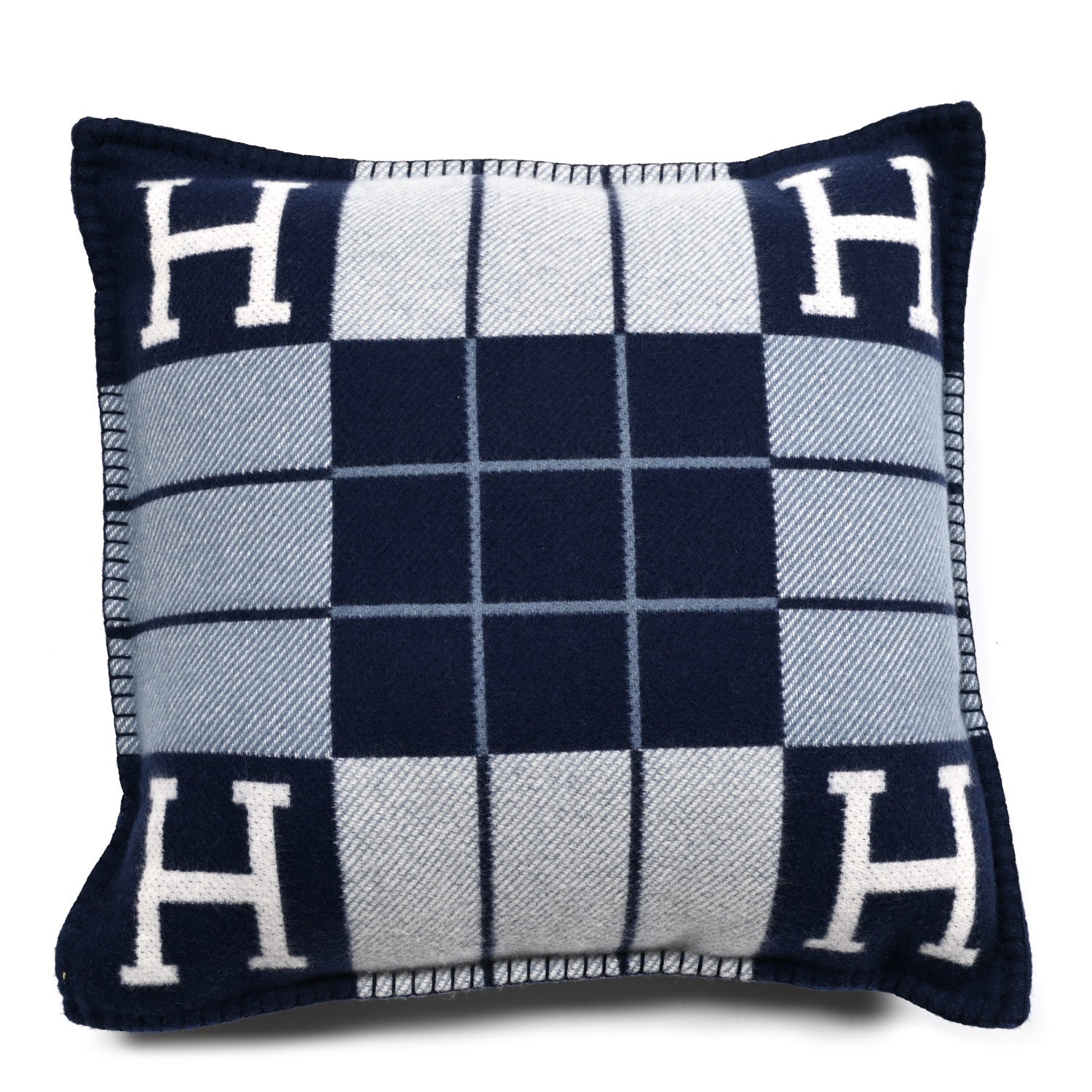 Hermes Wool Cashmere Avalon III Pillow PM Ecru Caban 1 of 3