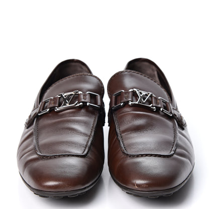 Louis Vuitton Calfskin Hockenheim Loafers 7.5 Brown 2 of 10