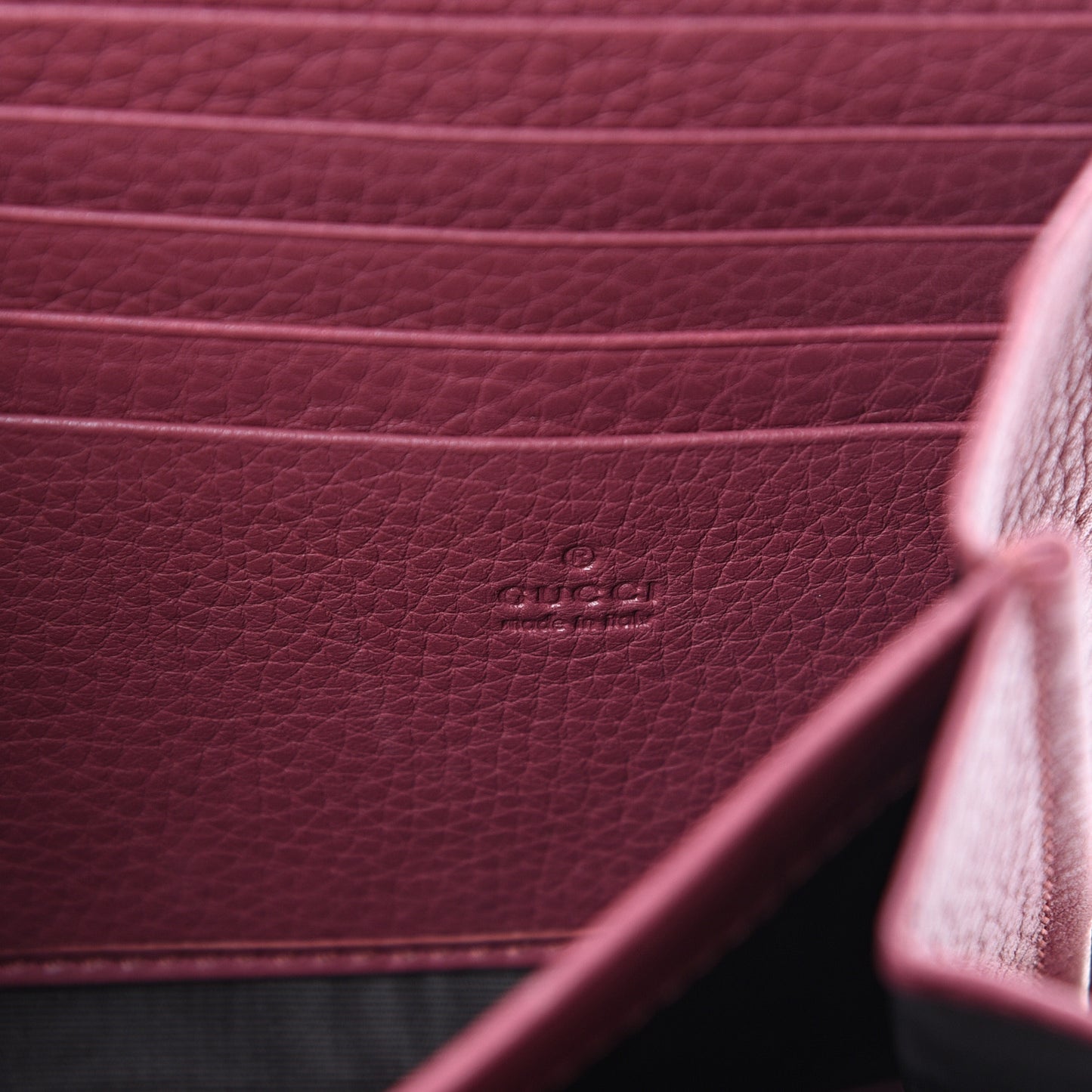 Cellarius Calfskin GG Marmont Chain Wallet Dry Rose