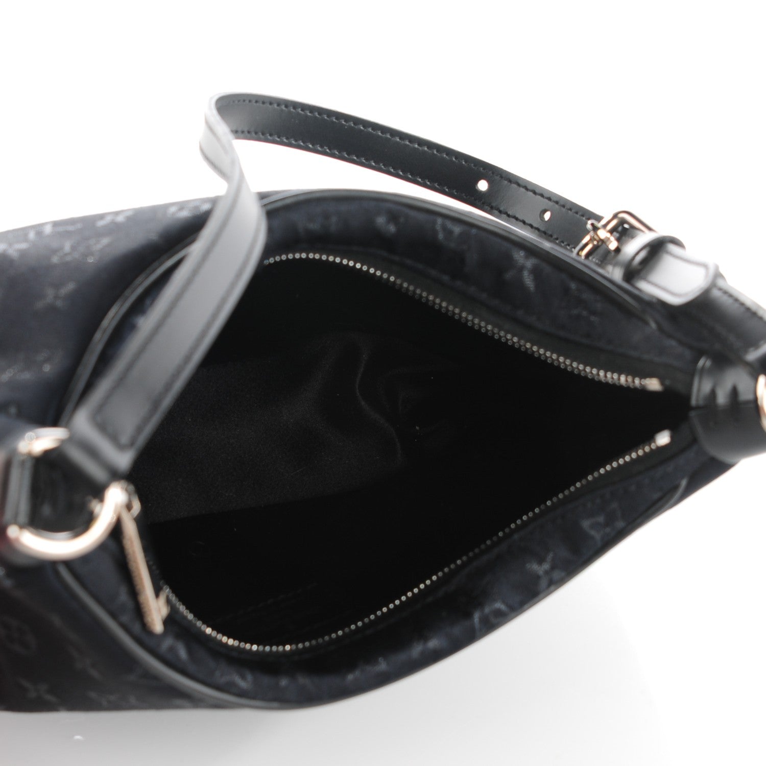 Louis Vuitton Satin Monogram Little Boulogne Black 7 of 7