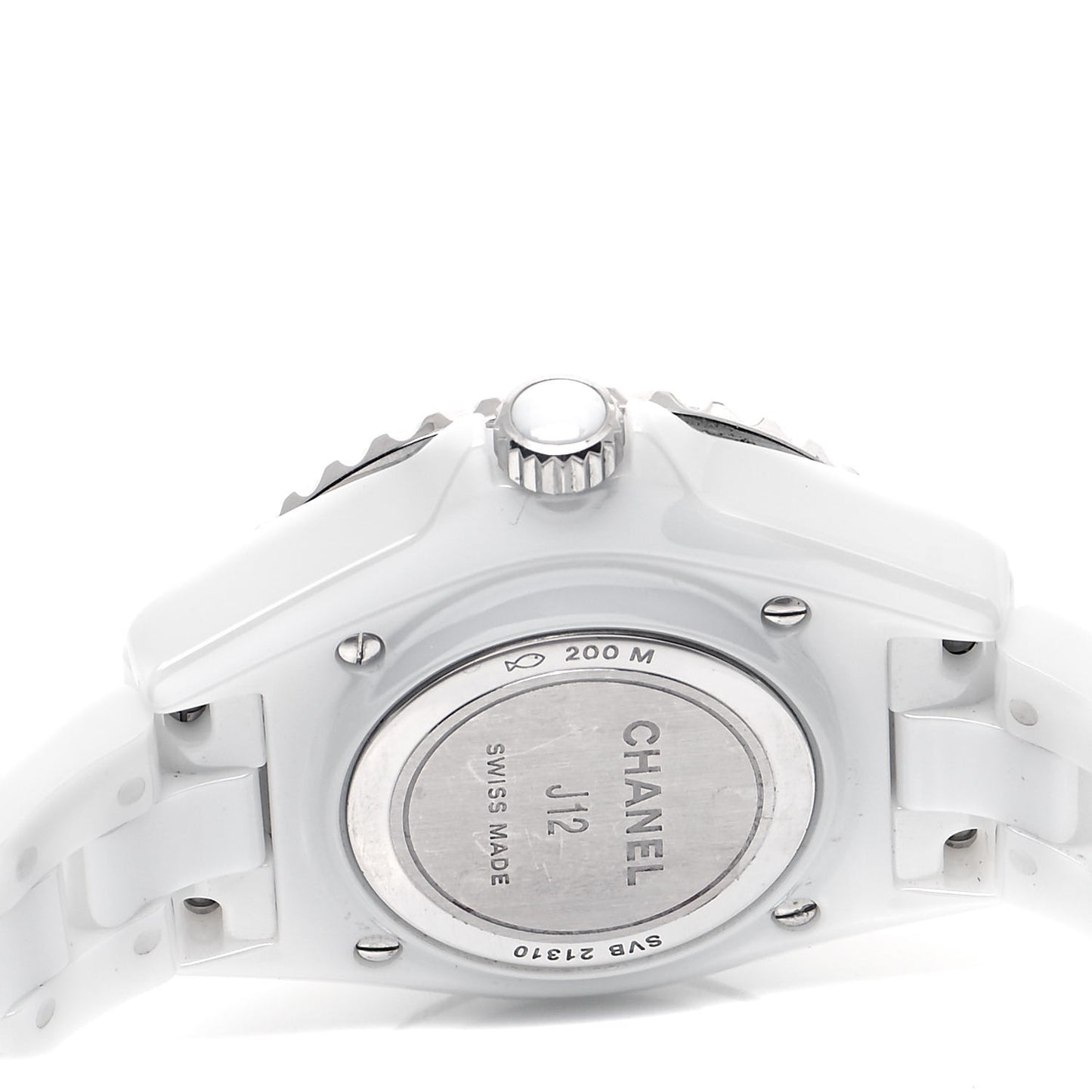 Stainless Steel Ceramic 33mm J12 Quartz Watch White