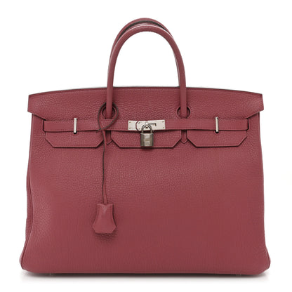 Hermes Taurillon Clemence BIRKIN 40 Bois de Rose 1 of 12