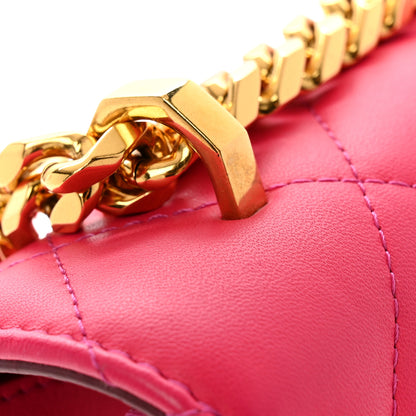 Alexander McQueen Lambskin Quilted Knuckle Shoulder Bag Fuchsia 14 of 14