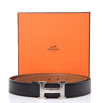 Hermes Box Togo 32mm H Belt 90 Black Gold 10 of 10