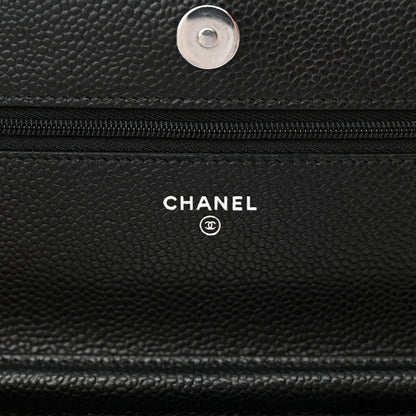 Chanel Caviar Quilted Wallet on Chain WOC Black 6 of 11
