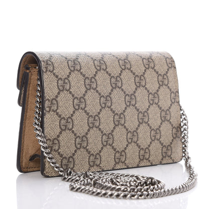 Gucci GG Supreme Monogram Super Mini Dionysus Shoulder Bag Taupe 4 of 7