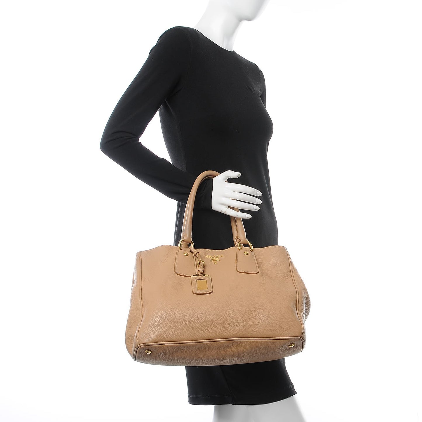 Vitello Daino Shoulder Bag Sughero