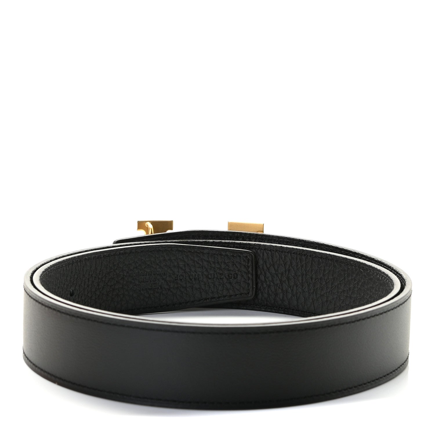 Hermes Box Togo 32mm H Belt 85 Black 2 of 4